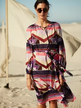 Выкройка: Платье с рукавами-баллон