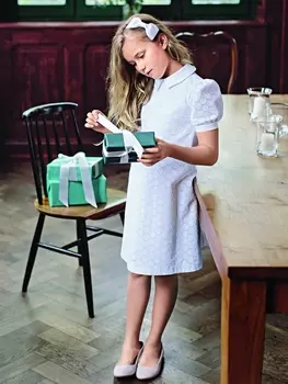 Выкройка: Платье с рукавами-фонариками