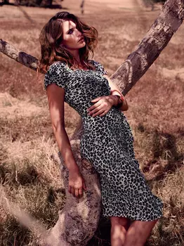 Выкройка: Платье с рукавами-фонариками