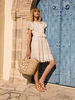 Выкройка: Платье с рукавами-крылышками