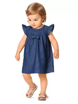 Выкройка: Платье с рукавами-крылышками