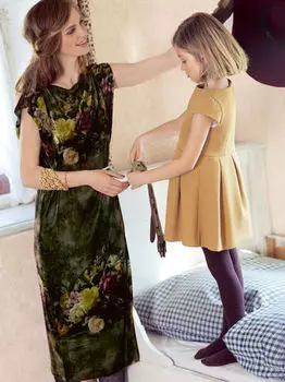 Выкройка: Платье с рукавами-крылышками