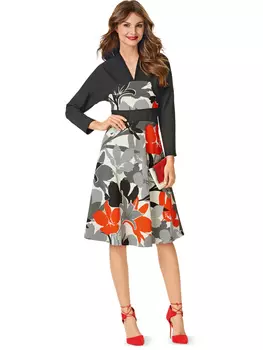 Выкройка: Платье с рукавами «летучая мышь»