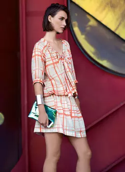 Выкройка: Платье с рукавами реглан