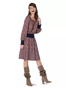 Выкройка: Платье с рукавами реглан