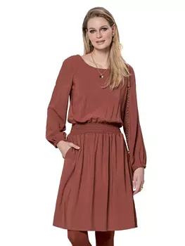 Выкройка: Платье с широким вырезом горловины