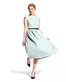 Выкройка: Платье с широкой юбкой