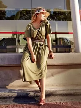 Выкройка: Платье с юбкой асимметричного кроя