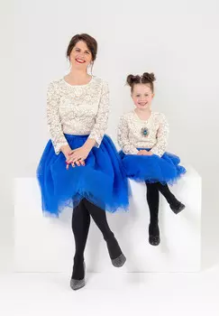 Выкройка: Платье с юбкой из фатина