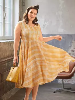 Выкройка: Платье с юбкой-солнце