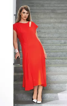 Выкройка: Платье с удлиненной линией плеч