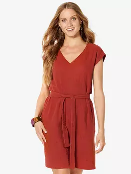 Выкройка: Платье с V-образным вырезом