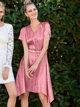 Выкройка: Платье с V-образным вырезом