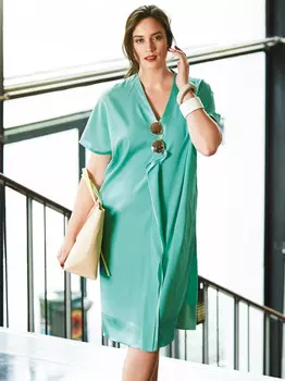 Выкройка: Платье с V-образным вырезом