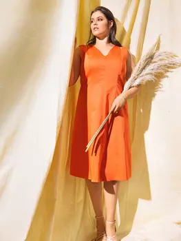 Выкройка: Платье с V-вырезом