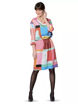 Выкройка: Платье с V-вырезом