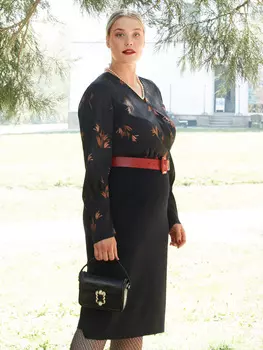 Выкройка: Платье с V-вырезом