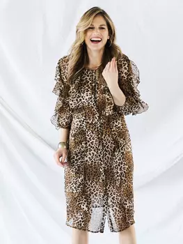 Выкройка: Платье с воланами