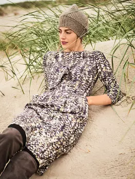 Выкройка: Платье с воланом