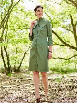 Выкройка: Платье с воротником-стойкой