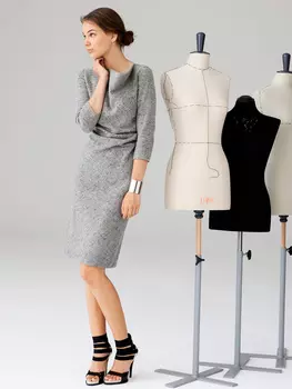 Выкройка: Платье с вырезом-качели