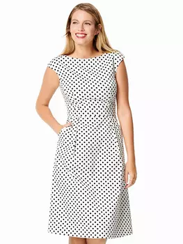 Выкройка: Платье с вырезом-лодочкой