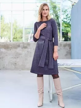 Выкройка: Платье с вырезом-лодочкой