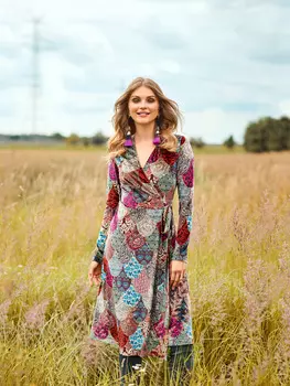 Выкройка: Платье с запахом