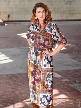 Выкройка: Платье с застёжкой поло