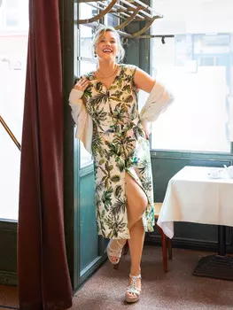 Выкройка: Платье со сквозной застёжкой