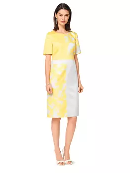 Выкройка: Платье в стиле колор-блокинг