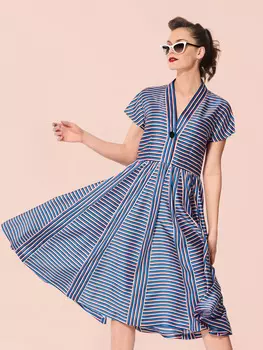 Выкройка: Платье в стиле ретро