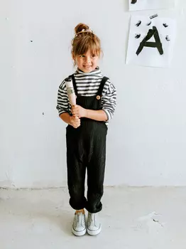 Выкройка: Полукомбинезон для девочки