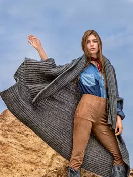 Выкройка: Пончо