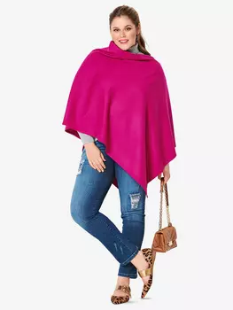 Выкройка: Пончо простого кроя