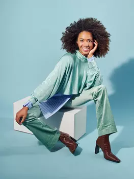 Выкройка: Пончо с воротником гольф