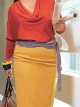 Выкройка: Пояс в японском стиле