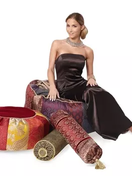 Выкройка: Пуфик и подушка в восточном стиле