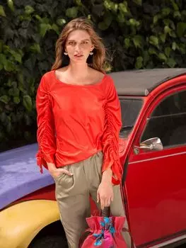 Выкройка: Пуловер А-силуэта