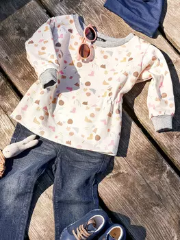 Выкройка: Пуловер для девочки