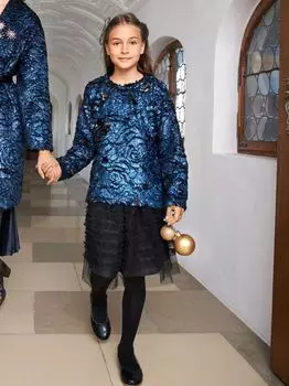 Выкройка: Пуловер для девочки