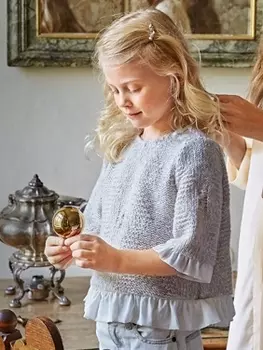 Выкройка: Пуловер для девочки