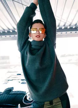 Выкройка: Пуловер из вязаного полотна