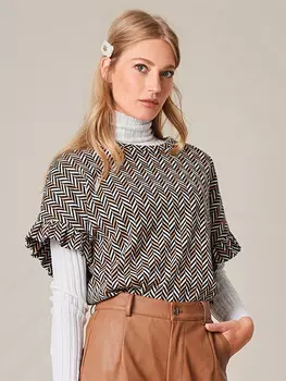 Выкройка: Пуловер из жаккарда