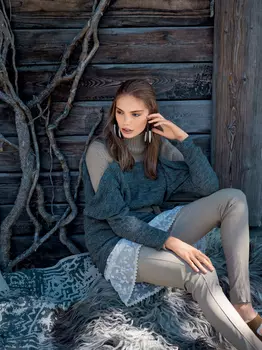 Выкройка: Пуловер на бретелях