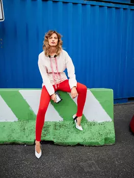 Выкройка: Пуловер с асимметричным низом