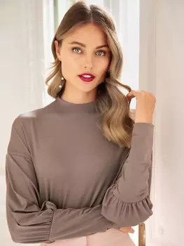 Выкройка: Пуловер с экстравагантными манжетами