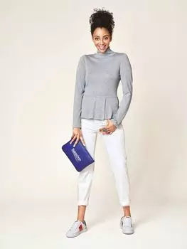 Выкройка: Пуловер с баской