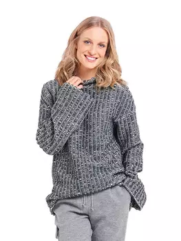 Выкройка: Пуловер с цельнокроеным воротником