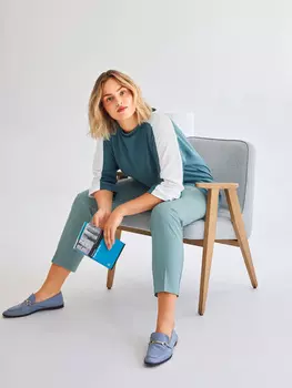 Выкройка: Пуловер с цельнокроеными рукавами